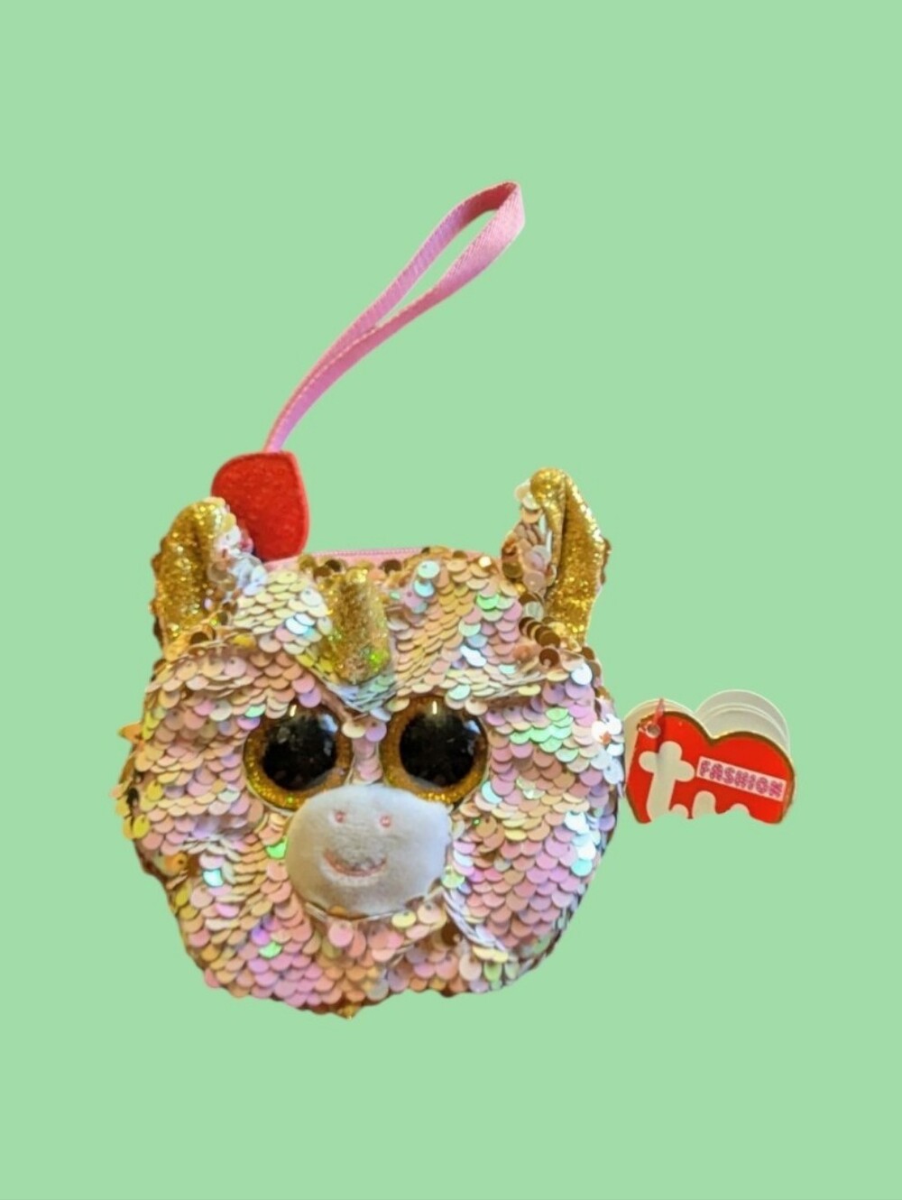 Ty Fashion Flippables Fantasia the Unicorn Wristlet Coin Purse